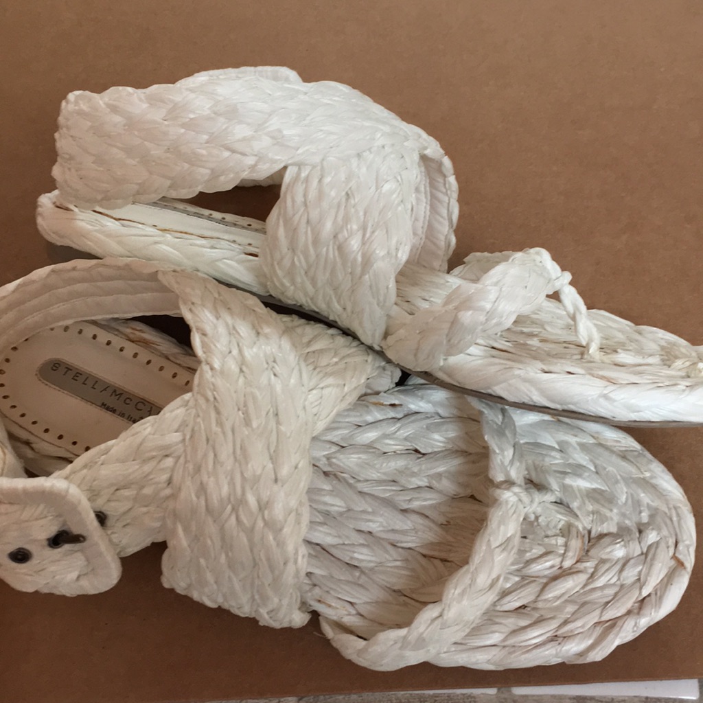 Stella Mccartney Raffia Sandals Size 35